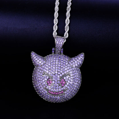 Bling "Demon Emoji" Pendant