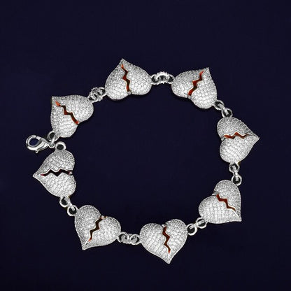 Bling Iced "Heartbreaker" Bracelet