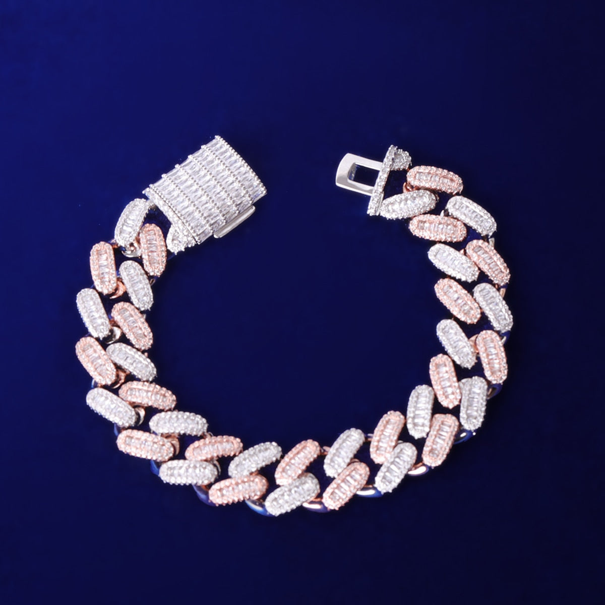 Bling Iced "Miami" Cuban Bracelet 15mm