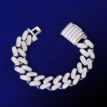 Bling Iced "Miami" Cuban Bracelet 15mm