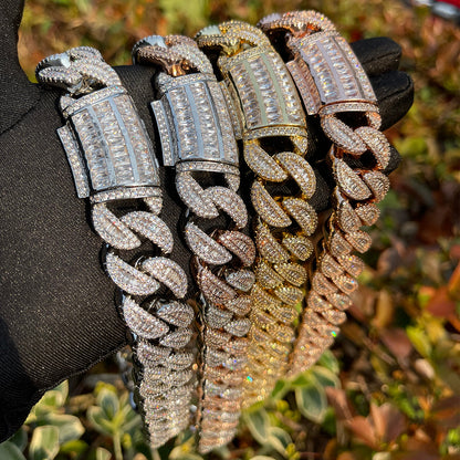 Bling 20mm "Royal Baguettes" Cuban Chain