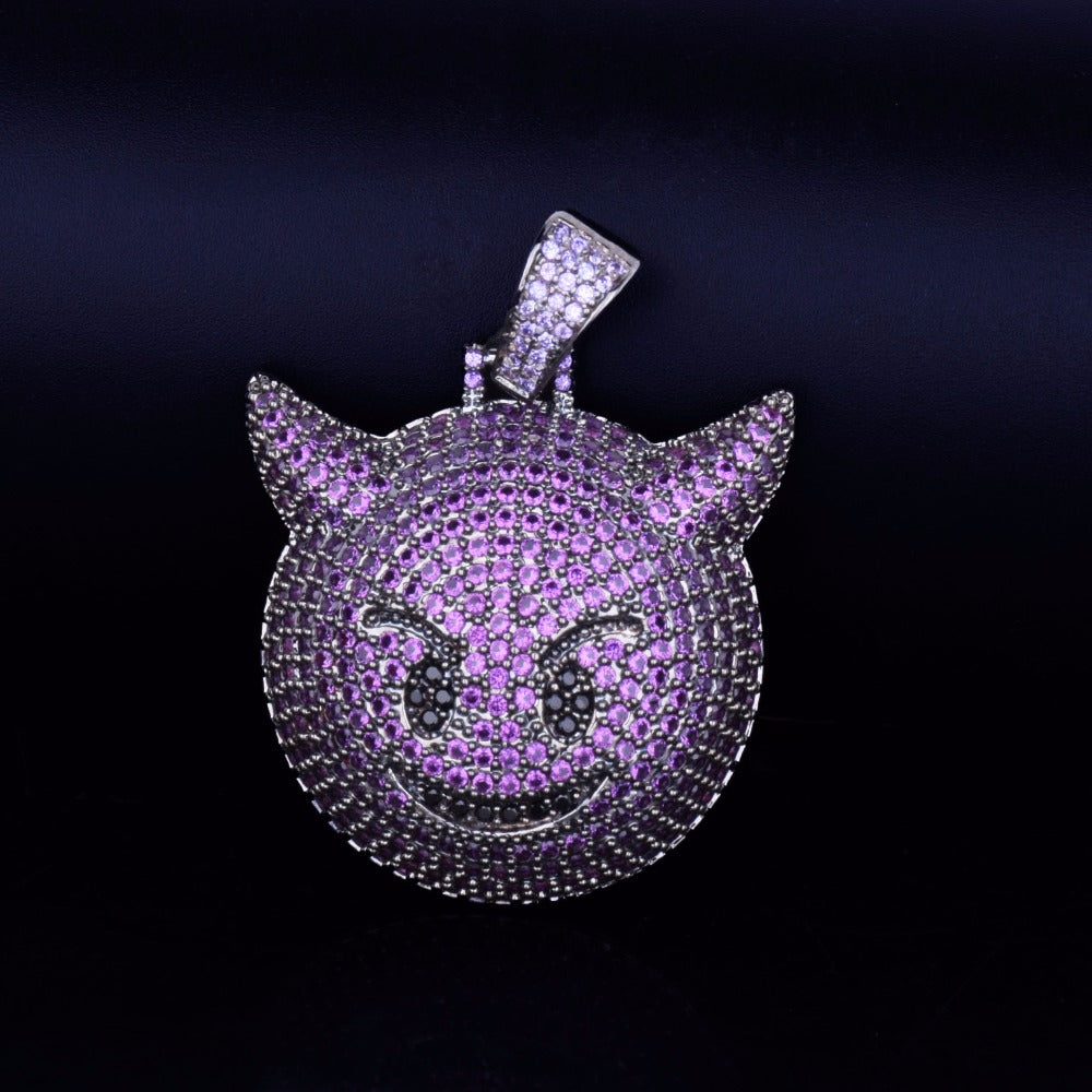 Bling "Demon Emoji" Pendant