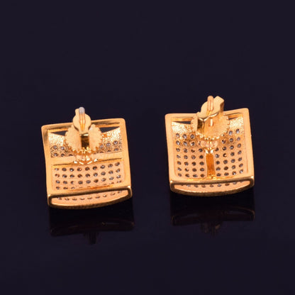 Bling 12mm "Cubic" Stud Earring