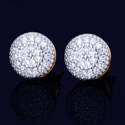 Bling 8mm "Round" Stud Earring