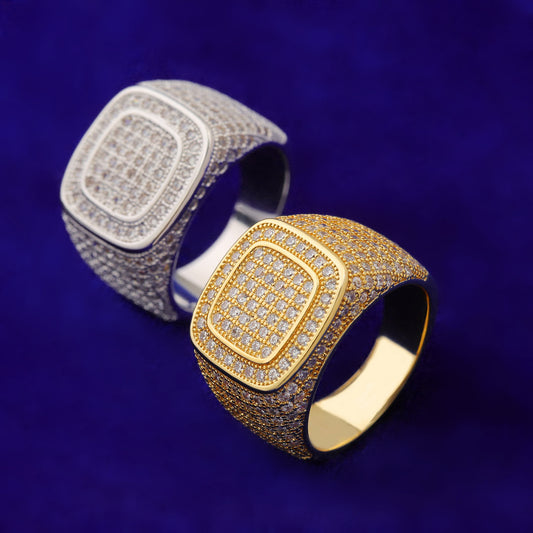 Bling "Double Square" Ring