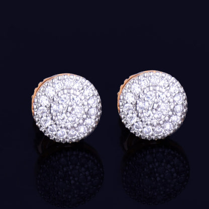 Bling 8mm "Round" Stud Earring