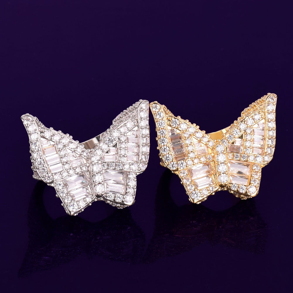 Butterfly Baguette Ring II