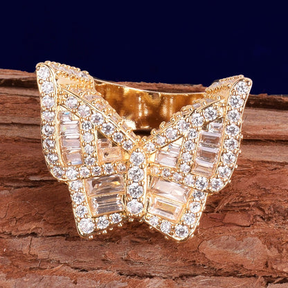 Butterfly Baguette Ring II