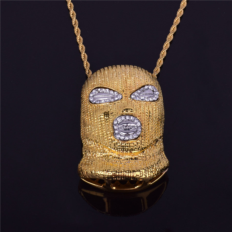 Bling "Ski Mask" Pendant