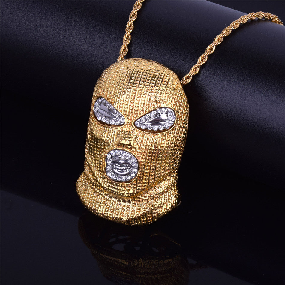 Bling "Ski Mask" Pendant