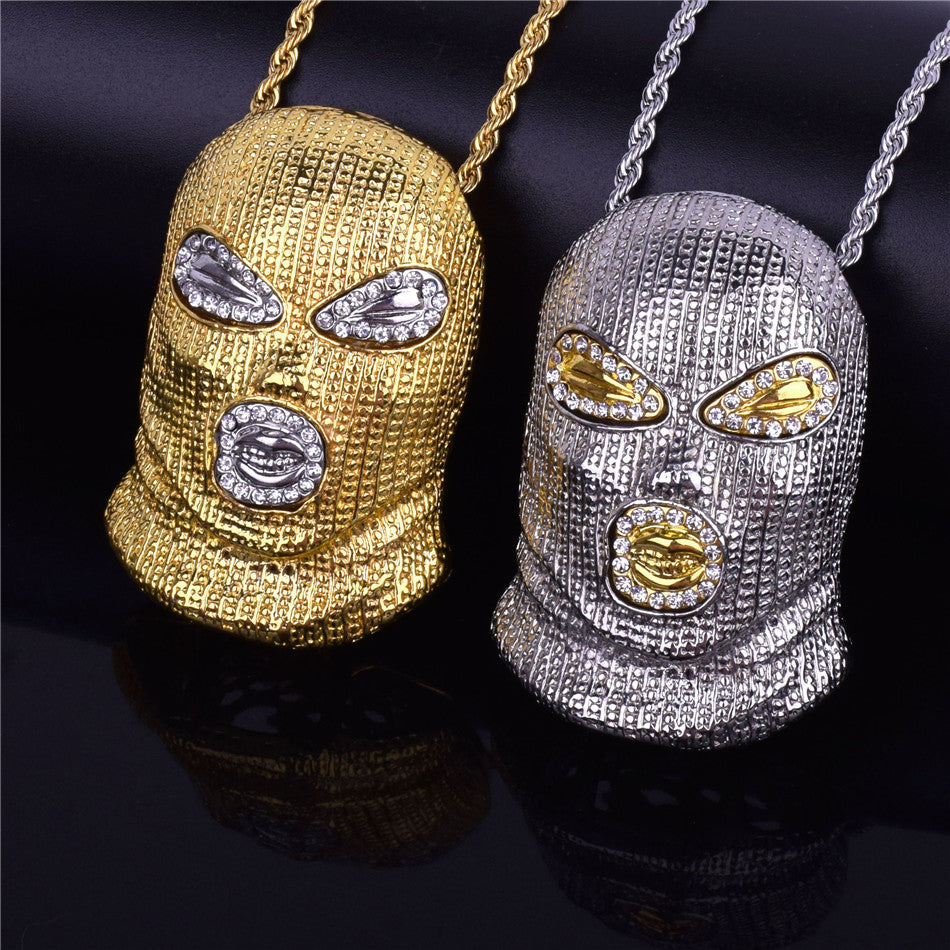 Bling "Ski Mask" Pendant