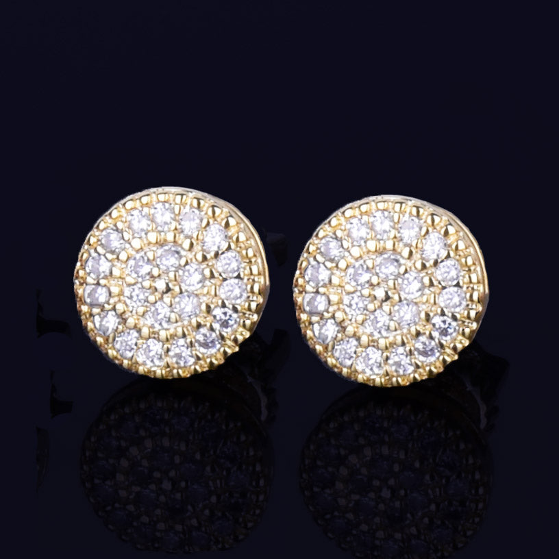 Bling 8mm "Round" Stud Earring