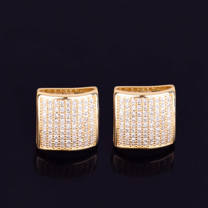 Bling 12mm "Cubic" Stud Earring