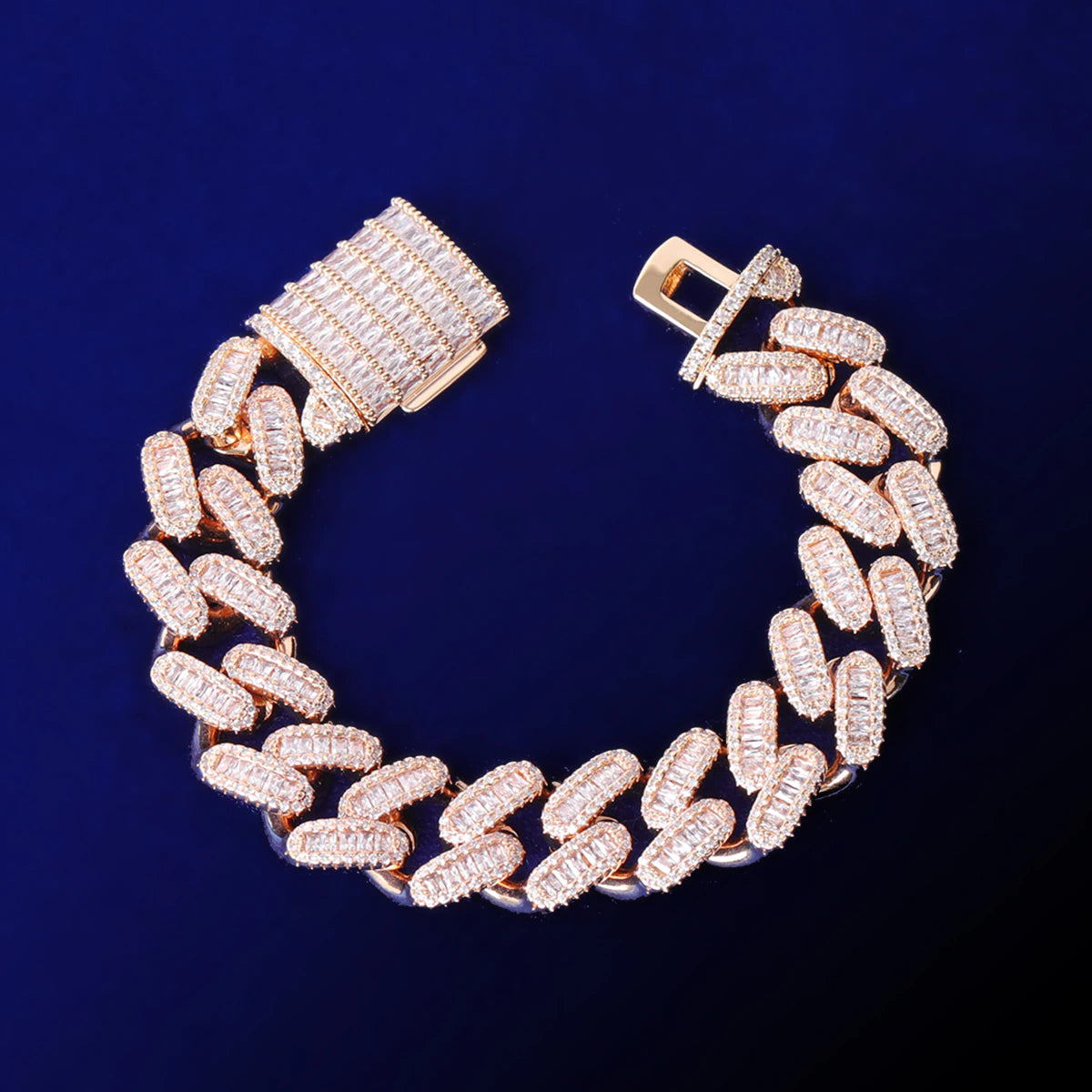 Bling Iced "Miami" Cuban Bracelet 15mm