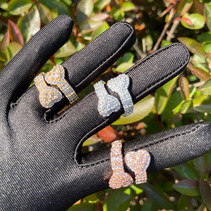 Bling Iced "Mini-Heart" Ring