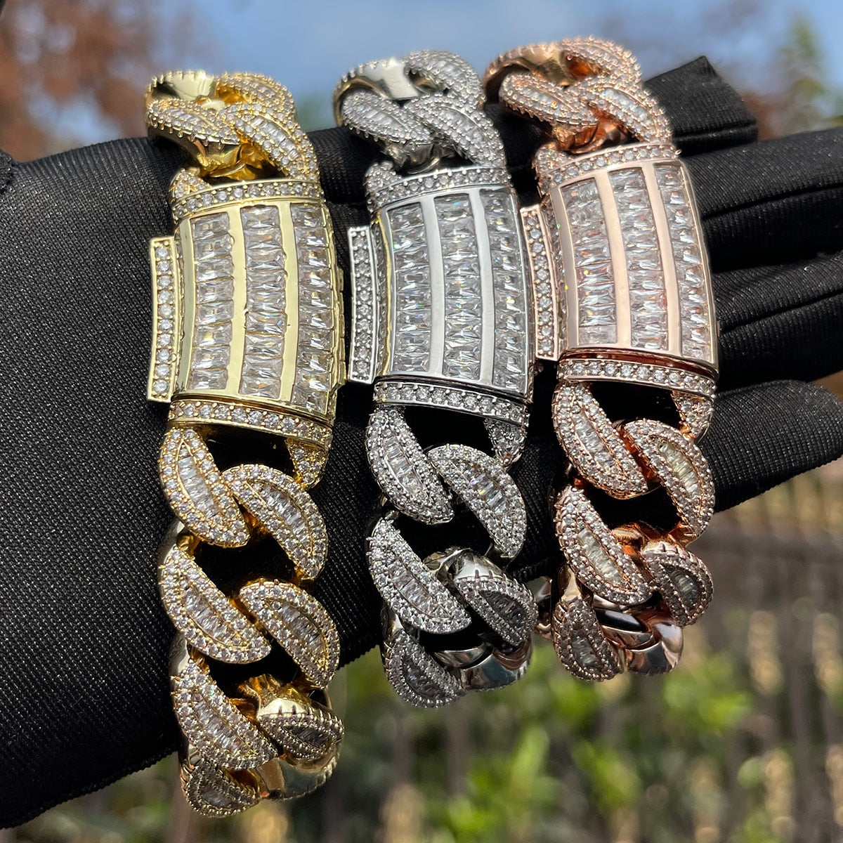 Bling 20mm "Royal Baguettes" Bracelet