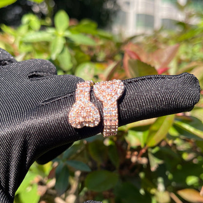 Bling Iced "Mini-Heart" Ring